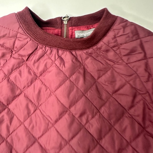Pompomme Burgundy Quilted Jacket - Picture 4 of 11
